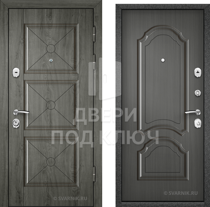 Входная дверь с терморазрывом для коттеджа ДПК-7236